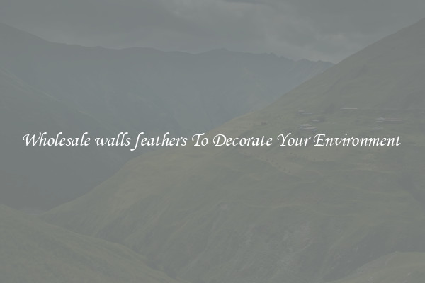 Wholesale walls feathers To Decorate Your Environment 