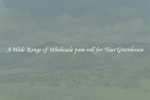 A Wide Range of Wholesale pain roll for Your Greenhouse