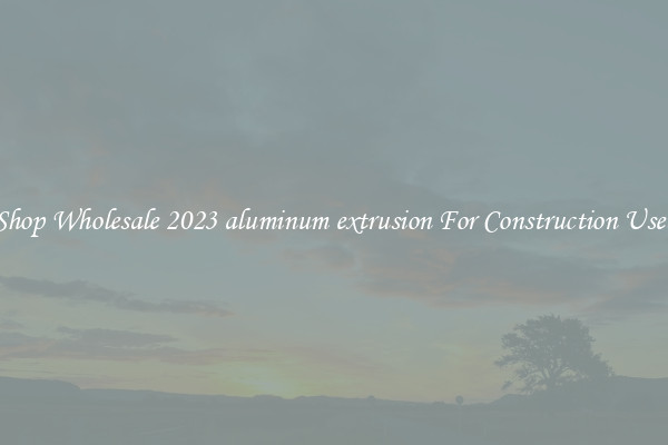 Shop Wholesale 2023 aluminum extrusion For Construction Uses