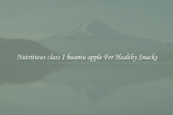 Nutritious class 1 huaniu apple For Healthy Snacks