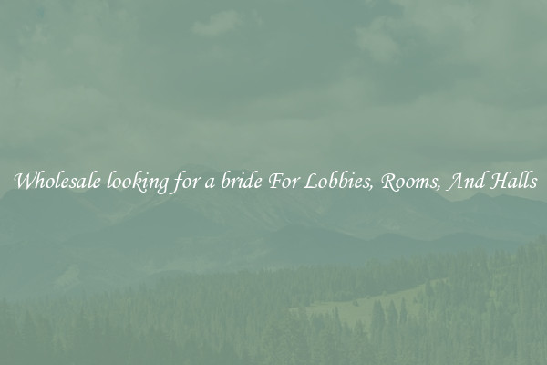 Wholesale looking for a bride For Lobbies, Rooms, And Halls