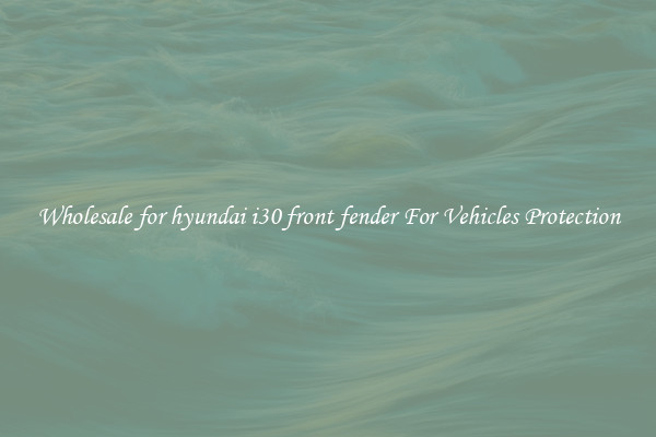 Wholesale for hyundai i30 front fender For Vehicles Protection