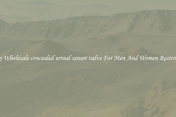 Buy Wholesale concealed urinal sensor valve For Men And Women Restrooms