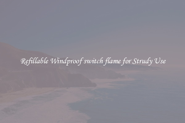 Refillable Windproof switch flame for Strudy Use